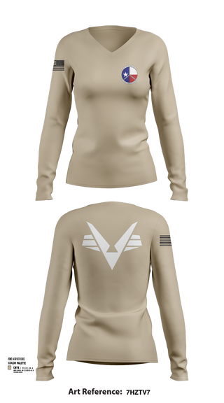 Women's Long Sleeve Vneck Shirt, SWR-TX-403, , Teamtime, Team time, sublimation, custom sports apparel, team uniforms, spirit wear, spiritwear, sports uniforms, custom shirts, team store, custom team store, fundraiser sports, apparel fundraiser