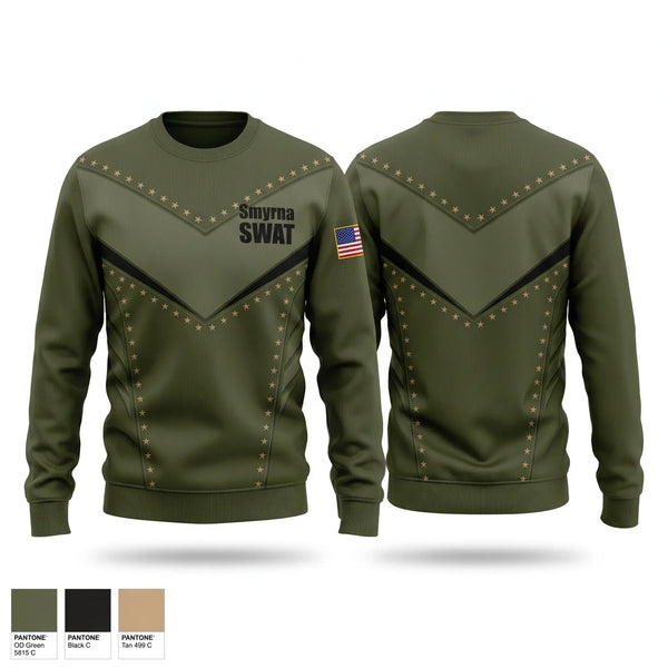Crew Neck Sweatshirt, Smyrna SWAT, Police, Teamtime, Team time, sublimation, custom sports apparel, team uniforms, spirit wear, spiritwear, sports uniforms, custom shirts, team store, custom team store, fundraiser sports, apparel fundraiser