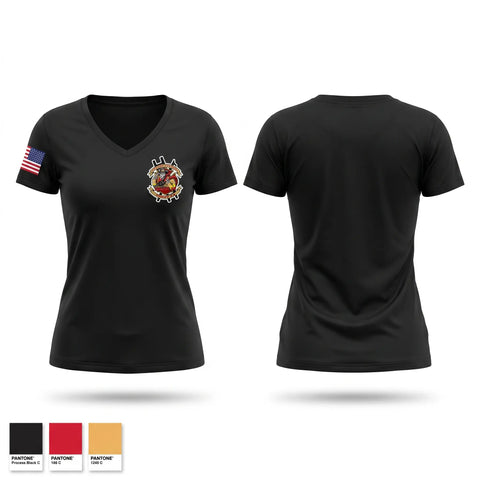 Womens Short Sleeve Vneck Shirt, Crazy 8s, Fire Department, Teamtime, Team time, sublimation, custom sports apparel, team uniforms, spirit wear, spiritwear, sports uniforms, custom shirts, team store, custom team store, fundraiser sports, apparel fundraiser