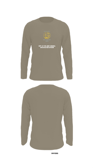 Long Sleeve Performance Shirt, Dept. of the Army Criminal Investigation Division, , Teamtime, Team time, sublimation, custom sports apparel, team uniforms, spirit wear, spiritwear, sports uniforms, custom shirts, team store, custom team store, fundraiser sports, apparel fundraiser