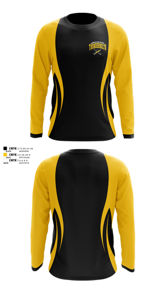 Long Sleeve Performance Shirt, Andrew Thunderbolts Golf, Golf, Teamtime, Team time, sublimation, custom sports apparel, team uniforms, spirit wear, spiritwear, sports uniforms, custom shirts, team store, custom team store, fundraiser sports, apparel fundraiser