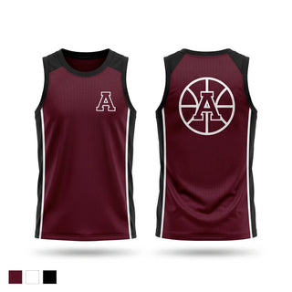 Mens Basketball Jersey, Auburn Maroons, Men's Basketball, Teamtime, Team time, sublimation, custom sports apparel, team uniforms, spirit wear, spiritwear, sports uniforms, custom shirts, team store, custom team store, fundraiser sports, apparel fundraiser
