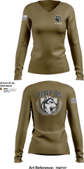 DINFOS (Defense Information School) 29284303 Women's Long Sleeve V-neck Shirt - 2