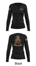 CNATT Det Eglin 93919400 Women's Long Sleeve V-neck Shirt - 23