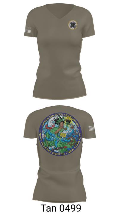 NYC JEA 23942656 Women's Short Sleeve V-neck Shirt - 65