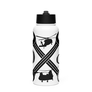 D Co. 2-158th AHB 37941019 Stainless Steel Water Bottle with a Straw Lid