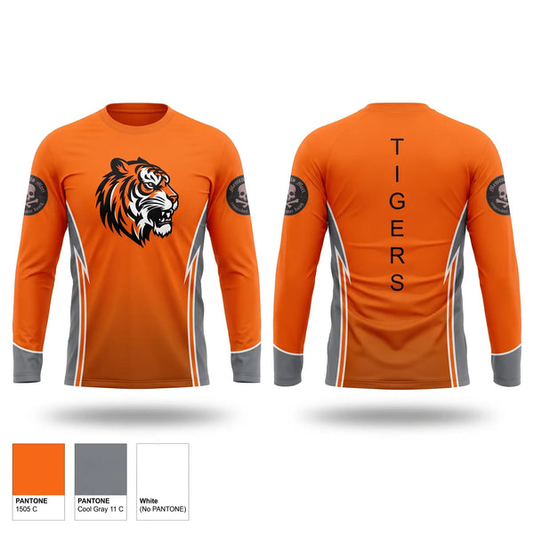 Long Sleeve Performance Shirt, HERRIN TIGERS CROSS COUNTRY, Cross Country, Teamtime, Team time, sublimation, custom sports apparel, team uniforms, spirit wear, spiritwear, sports uniforms, custom shirts, team store, custom team store, fundraiser sports, apparel fundraiser