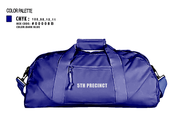 Duffle Bag, 5th Precinct, Police, Teamtime, Team time, sublimation, custom sports apparel, team uniforms, spirit wear, spiritwear, sports uniforms, custom shirts, team store, custom team store, fundraiser sports, apparel fundraiser
