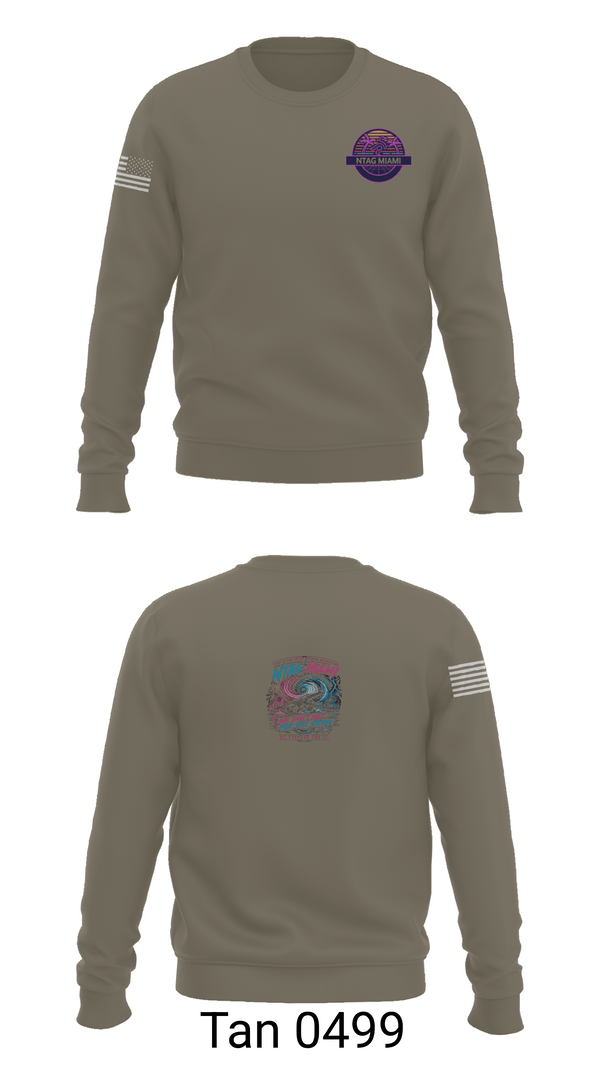 Crew Neck Sweatshirt, NTAG MIAMI FCPOA, Navy, Teamtime, Team time, sublimation, custom sports apparel, team uniforms, spirit wear, spiritwear, sports uniforms, custom shirts, team store, custom team store, fundraiser sports, apparel fundraiser