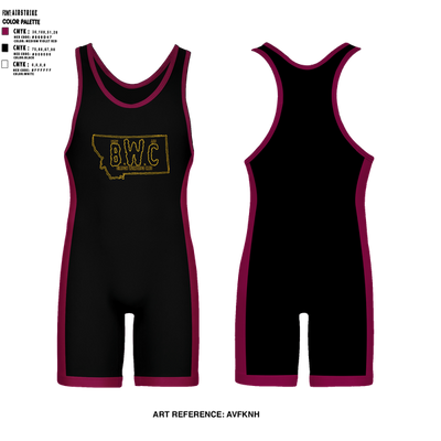 Billings wrestling club 97002410 Wrestling Singlet - 2