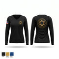 Crockett County Sheriffs Office Women's Long Sleeve V-neck Shirt - 1