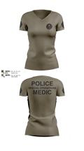 Muscogee Nation Police Tactical Medical team 86910263 Women's Short Sleeve V-neck Shirt - 102