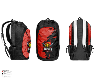 Gear Bag, Raiders, Softball, Teamtime, Team time, sublimation, custom sports apparel, team uniforms, spirit wear, spiritwear, sports uniforms, custom shirts, team store, custom team store, fundraiser sports, apparel fundraiser