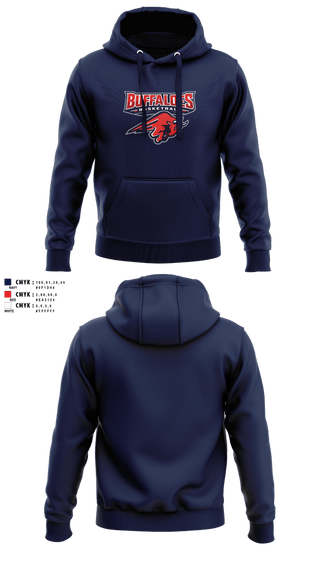 Hoodie, Illinois Buffaloes, Men's Basketball, Teamtime, Team time, sublimation, custom sports apparel, team uniforms, spirit wear, spiritwear, sports uniforms, custom shirts, team store, custom team store, fundraiser sports, apparel fundraiser