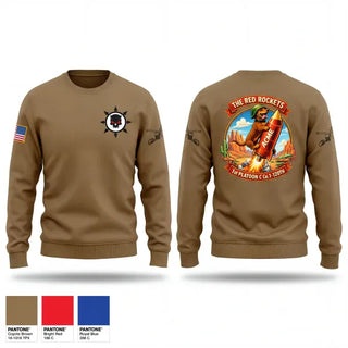 Crew Neck Sweatshirt, C. Co. HQ PLT, Army, Teamtime, Team time, sublimation, custom sports apparel, team uniforms, spirit wear, spiritwear, sports uniforms, custom shirts, team store, custom team store, fundraiser sports, apparel fundraiser