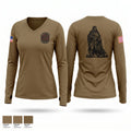 7th Security Forces Squadron 60648287 Women's Long Sleeve V-neck Shirt - 1