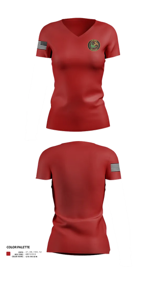 Womens Short Sleeve Vneck Shirt, Alpha Company, Medical Readiness Battalion, Fort Belvoir, , Teamtime, Team time, sublimation, custom sports apparel, team uniforms, spirit wear, spiritwear, sports uniforms, custom shirts, team store, custom team store, fundraiser sports, apparel fundraiser