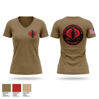 Womens Short Sleeve Vneck Shirt, Cobra 1-50, Army, Teamtime, Team time, sublimation, custom sports apparel, team uniforms, spirit wear, spiritwear, sports uniforms, custom shirts, team store, custom team store, fundraiser sports, apparel fundraiser