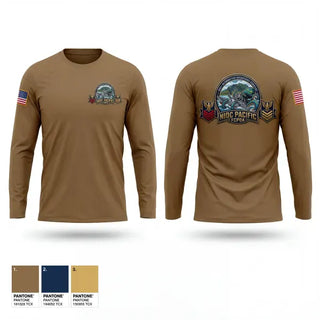 Long Sleeve Performance Shirt, NIOC Pacific FCPOA, Navy, Teamtime, Team time, sublimation, custom sports apparel, team uniforms, spirit wear, spiritwear, sports uniforms, custom shirts, team store, custom team store, fundraiser sports, apparel fundraiser