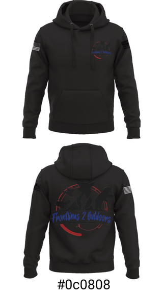 Hoodie, Frontlines 2 Outdoors (F2O), , Teamtime, Team time, sublimation, custom sports apparel, team uniforms, spirit wear, spiritwear, sports uniforms, custom shirts, team store, custom team store, fundraiser sports, apparel fundraiser