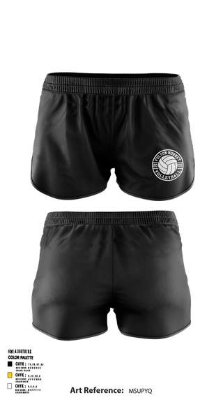 Womens Shorts, Fulton Hornets Volleyball, Women's Volleyball, Teamtime, Team time, sublimation, custom sports apparel, team uniforms, spirit wear, spiritwear, sports uniforms, custom shirts, team store, custom team store, fundraiser sports, apparel fundraiser