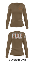 Orange County Rural District 1 Fire Department 66539276 Women's Long Sleeve V-neck Shirt - 17