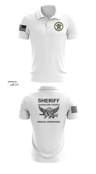 Short Sleeve Performance Polo, Guadalupe County SWAT, Police, Teamtime, Team time, sublimation, custom sports apparel, team uniforms, spirit wear, spiritwear, sports uniforms, custom shirts, team store, custom team store, fundraiser sports, apparel fundraiser