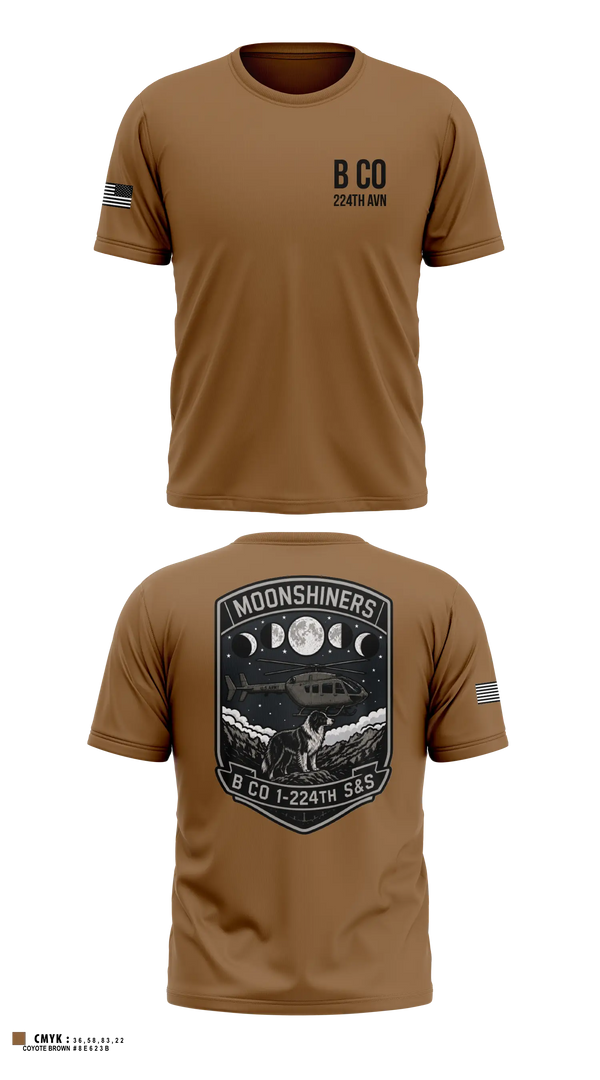 Short Sleeve Performance Shirt, B Co 1-224th AVN, National Guard, Teamtime, Team time, sublimation, custom sports apparel, team uniforms, spirit wear, spiritwear, sports uniforms, custom shirts, team store, custom team store, fundraiser sports, apparel fundraiser