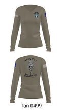 95th cbrn 3rd plt Women's Long Sleeve V-neck Shirt - 77