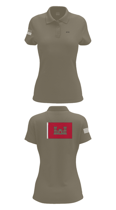 B 103 EN BN 37041687 Women's Short Sleeve Performance Polo  - 71