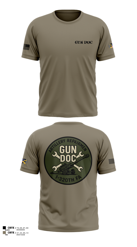Old School Cotton Feel Shirt, ARMT 1-320th Field Artillery, Army, Teamtime, Team time, sublimation, custom sports apparel, team uniforms, spirit wear, spiritwear, sports uniforms, custom shirts, team store, custom team store, fundraiser sports, apparel fundraiser