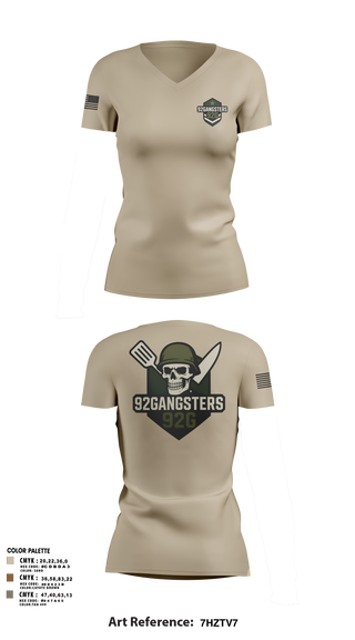Womens Short Sleeve Vneck Shirt, 44 IBCT-E-CO 250TH, , Teamtime, Team time, sublimation, custom sports apparel, team uniforms, spirit wear, spiritwear, sports uniforms, custom shirts, team store, custom team store, fundraiser sports, apparel fundraiser