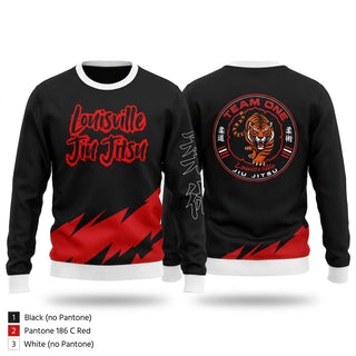 Crew Neck Sweatshirt, Team One Louisville Jiu Jitsu, , Teamtime, Team time, sublimation, custom sports apparel, team uniforms, spirit wear, spiritwear, sports uniforms, custom shirts, team store, custom team store, fundraiser sports, apparel fundraiser