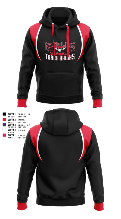 Carolina Track Hawks Hoodie - 5