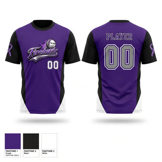 Short Sleeve Performance Shirt, Fireballs, Baseball, Teamtime, Team time, sublimation, custom sports apparel, team uniforms, spirit wear, spiritwear, sports uniforms, custom shirts, team store, custom team store, fundraiser sports, apparel fundraiser