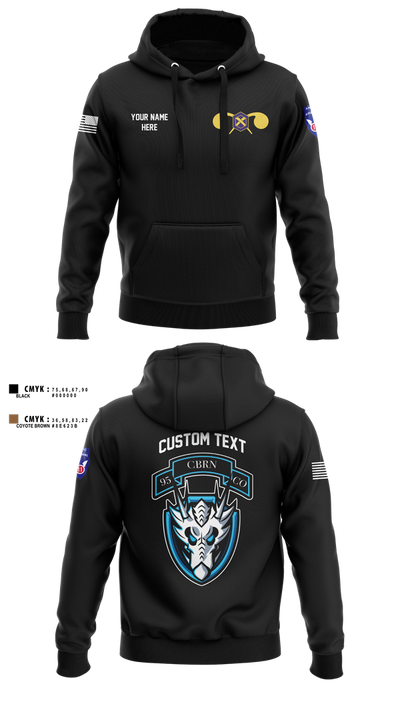 1st Platoon, 95th CBRN 66149028 Hoodie - 2