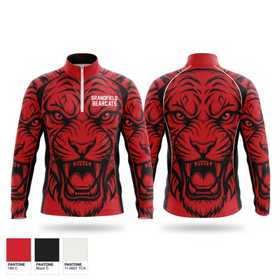 Grandfield Bearcats Quarter Zip Jacket - 1