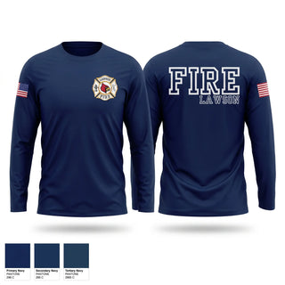 Long Sleeve Performance Shirt, Lawson Fire, Fire Department, Teamtime, Team time, sublimation, custom sports apparel, team uniforms, spirit wear, spiritwear, sports uniforms, custom shirts, team store, custom team store, fundraiser sports, apparel fundraiser
