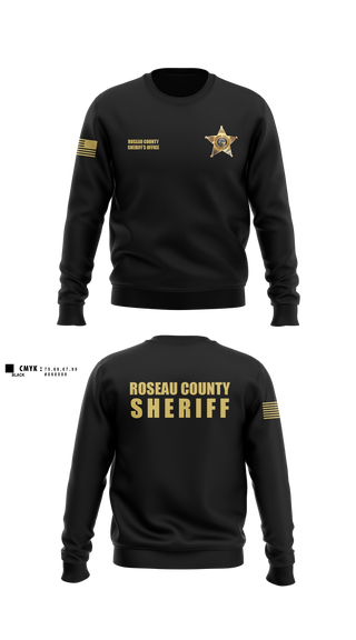 Crew Neck Sweatshirt, Roseau County Sheriff’s Office, Police, Teamtime, Team time, sublimation, custom sports apparel, team uniforms, spirit wear, spiritwear, sports uniforms, custom shirts, team store, custom team store, fundraiser sports, apparel fundraiser