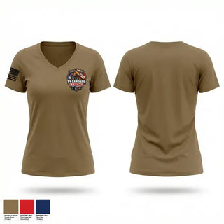 Womens Short Sleeve Vneck Shirt, LVFD, Fire Department, Teamtime, Team time, sublimation, custom sports apparel, team uniforms, spirit wear, spiritwear, sports uniforms, custom shirts, team store, custom team store, fundraiser sports, apparel fundraiser