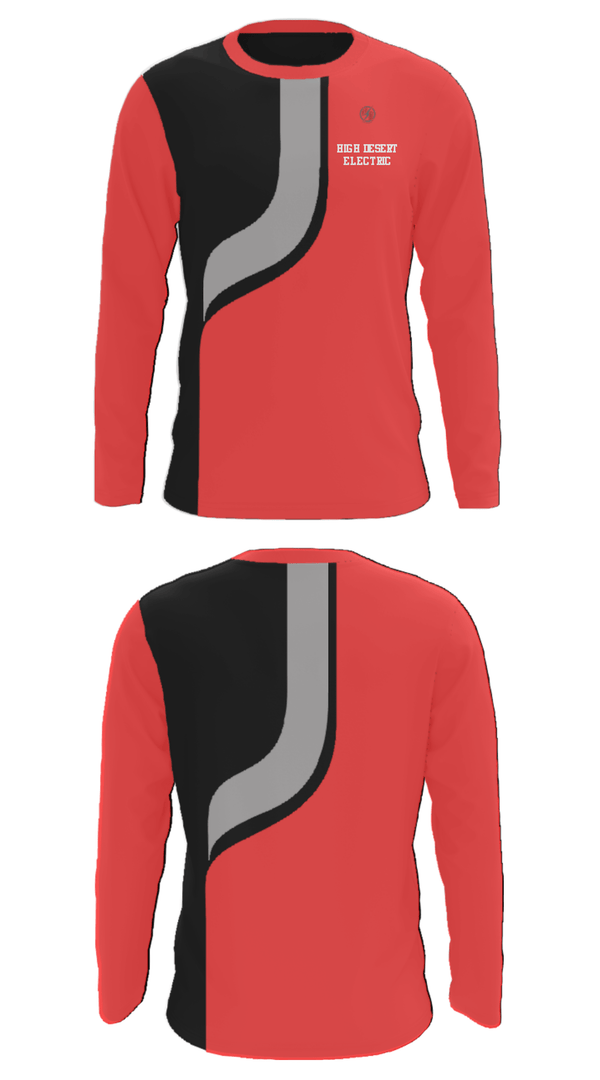 Long Sleeve Performance Shirt, High Desert Electric, , Teamtime, Team time, sublimation, custom sports apparel, team uniforms, spirit wear, spiritwear, sports uniforms, custom shirts, team store, custom team store, fundraiser sports, apparel fundraiser