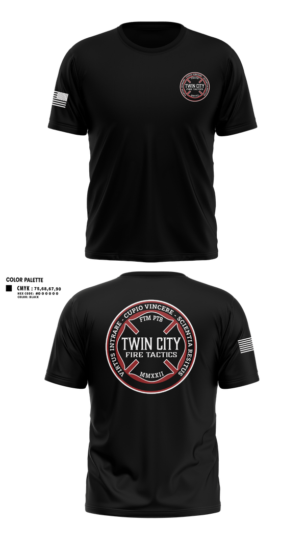 Old School Cotton Feel Shirt, Twin City Fire Tactics, Fire Department, Teamtime, Team time, sublimation, custom sports apparel, team uniforms, spirit wear, spiritwear, sports uniforms, custom shirts, team store, custom team store, fundraiser sports, apparel fundraiser