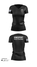 Kingsport Police Explorer Post Women's Short Sleeve V-neck Shirt - 21