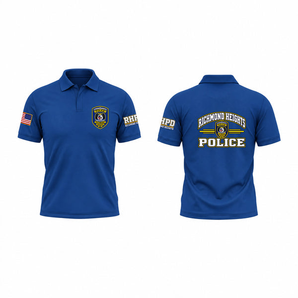 Short Sleeve Performance Polo, Richmond Heights Police Department, Police, Teamtime, Team time, sublimation, custom sports apparel, team uniforms, spirit wear, spiritwear, sports uniforms, custom shirts, team store, custom team store, fundraiser sports, apparel fundraiser