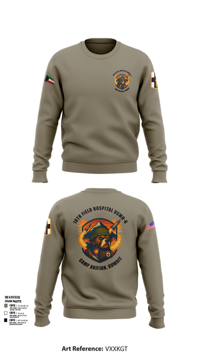 10th Field Hospital (FWD) 73609367 Crew Neck Sweatshirt - 101