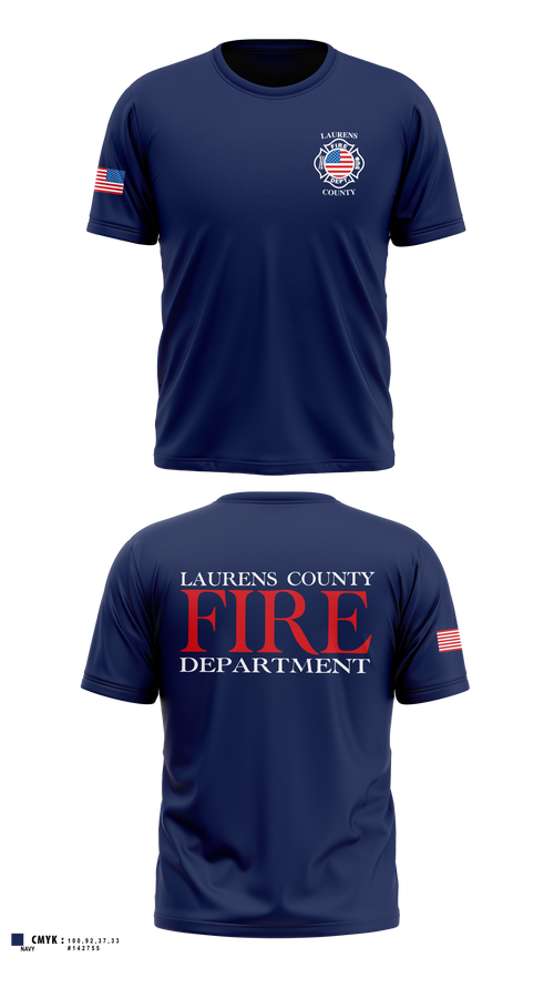 Short Sleeve Performance Shirt, Laurens County Fire Department, Fire Department, Teamtime, Team time, sublimation, custom sports apparel, team uniforms, spirit wear, spiritwear, sports uniforms, custom shirts, team store, custom team store, fundraiser sports, apparel fundraiser