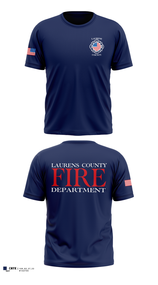 Short Sleeve Performance Shirt, Laurens County Fire Department, Fire Department, Teamtime, Team time, sublimation, custom sports apparel, team uniforms, spirit wear, spiritwear, sports uniforms, custom shirts, team store, custom team store, fundraiser sports, apparel fundraiser