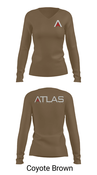 ATLAS 52779746 Women's Long Sleeve V-neck Shirt - 15