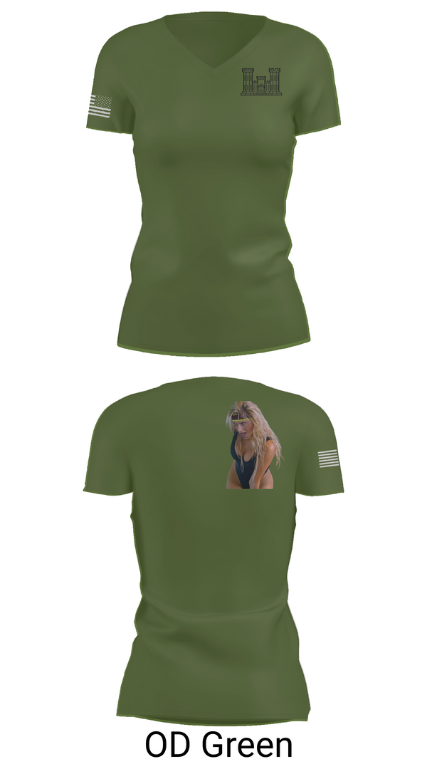 Womens Short Sleeve Vneck Shirt, 309th CEC-I, , Teamtime, Team time, sublimation, custom sports apparel, team uniforms, spirit wear, spiritwear, sports uniforms, custom shirts, team store, custom team store, fundraiser sports, apparel fundraiser