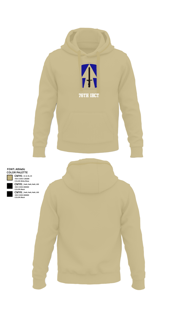 Hoodie, 76th IBCT, , Teamtime, Team time, sublimation, custom sports apparel, team uniforms, spirit wear, spiritwear, sports uniforms, custom shirts, team store, custom team store, fundraiser sports, apparel fundraiser